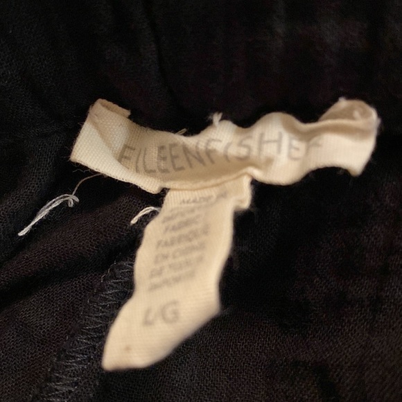 Eileen Fisher Cropped Work/Dress Pants, Large, 100% Organic Cotton, lightweight - Picture 3 of 3